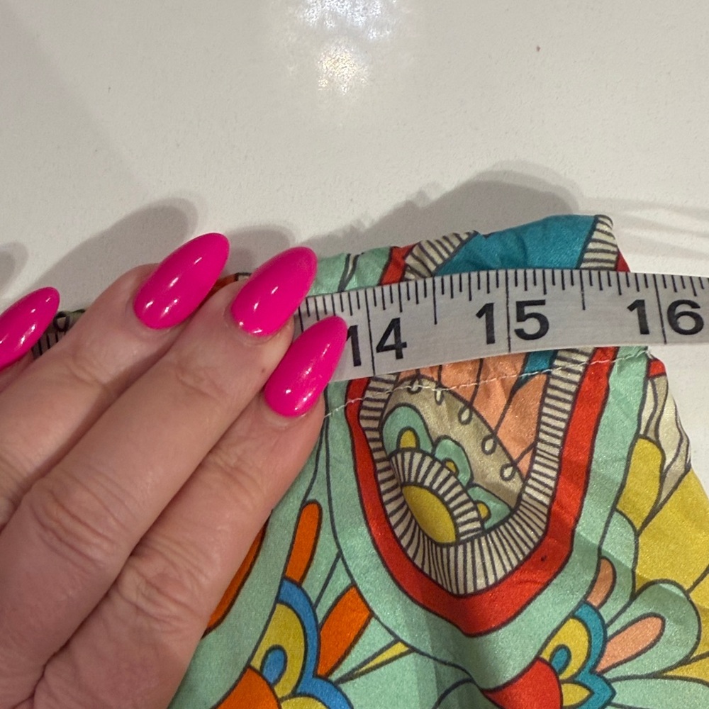 Johnny Was Multicolor Patchwork Satin style long … - image 5